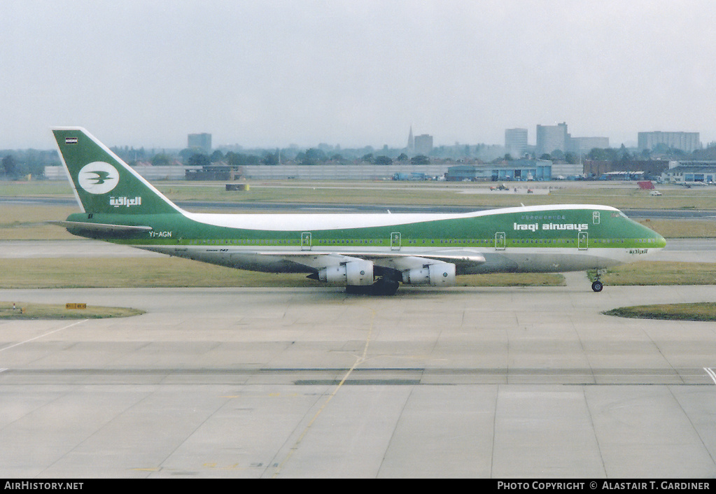 Aircraft Photo of YI-AGN | Boeing 747-270C/SCD | Iraqi Airways | AirHistory.net #54547
