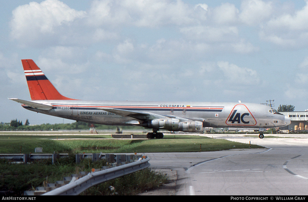 Aircraft Photo of HK-2380 | Douglas DC-8-54(F) | LAC - Líneas Aéreas del Caribe | AirHistory.net #54567