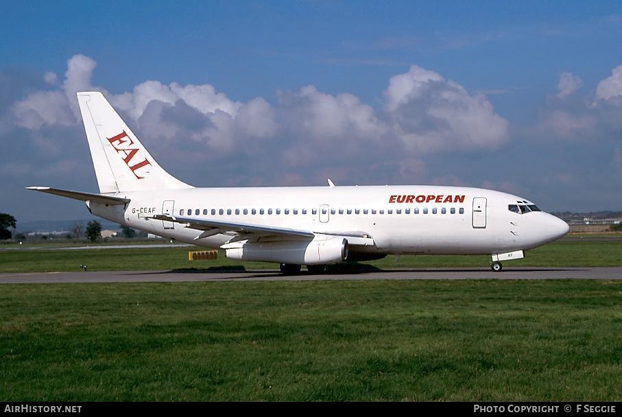 Aircraft Photo of G-CEAF | Boeing 737-229/Adv | European Aircharter - EAL/EAC | AirHistory.net #54569