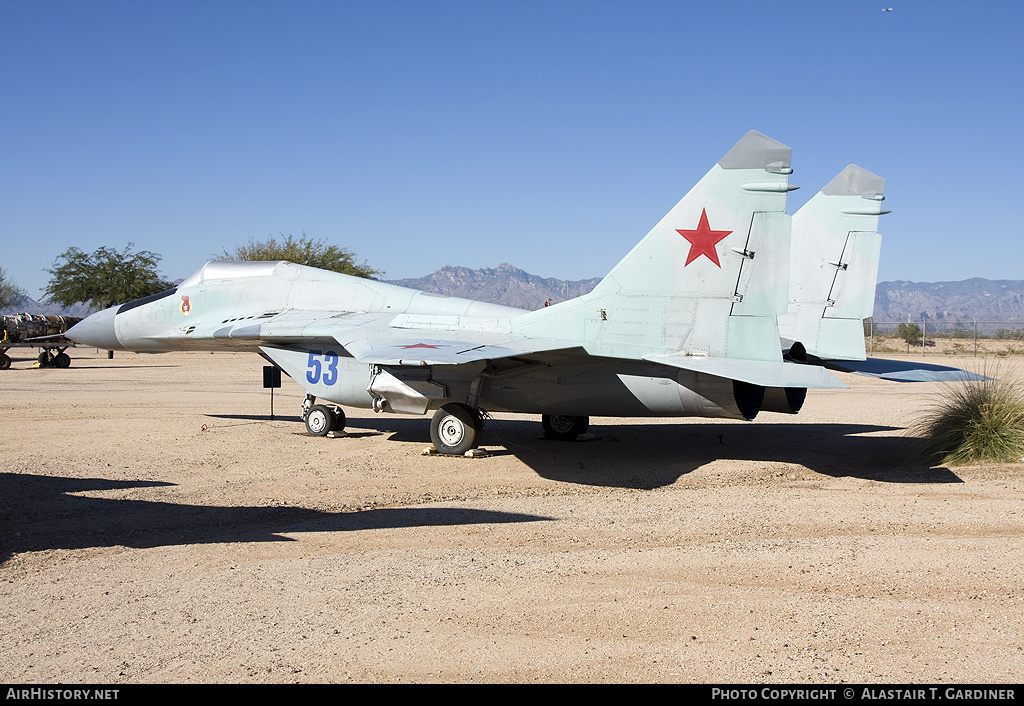 Aircraft Photo of 53 blue | Mikoyan-Gurevich MiG-29 (9-13) | Russia - Air Force | AirHistory.net #54632