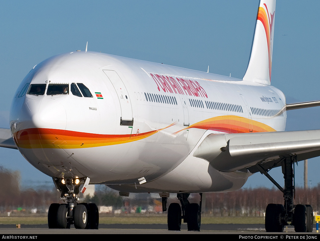 Aircraft Photo of PZ-TCP | Airbus A340-311 | Surinam Airways | AirHistory.net #54701