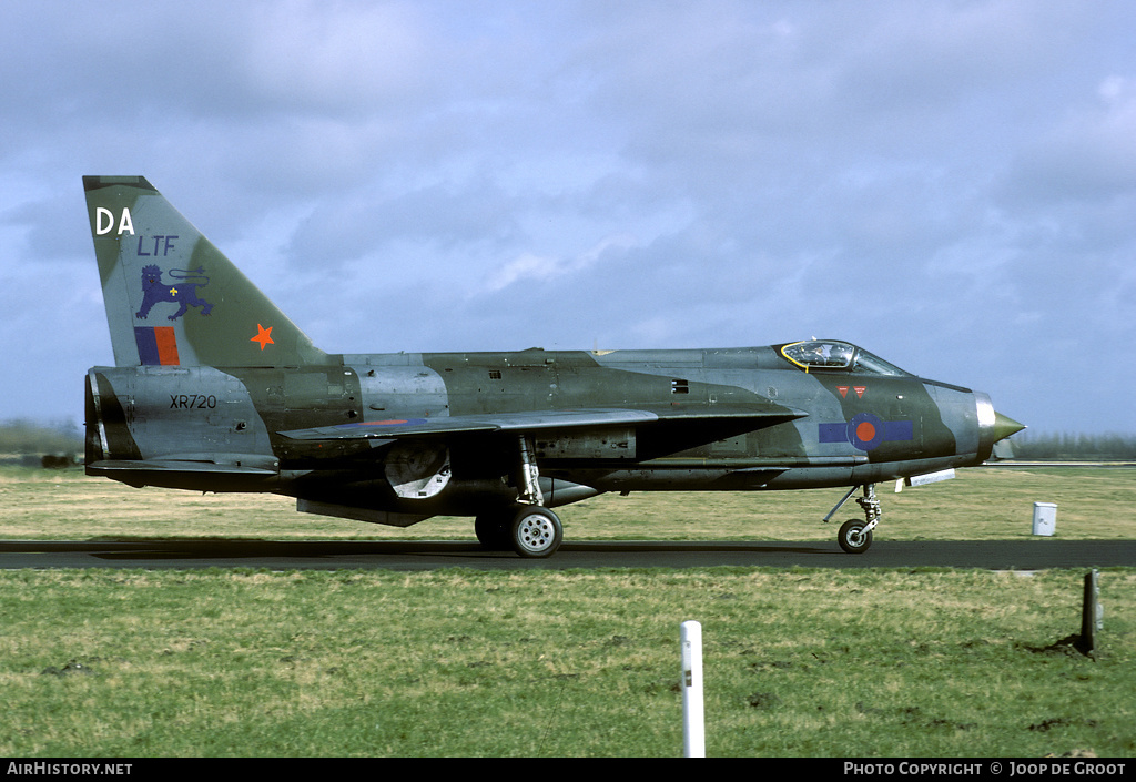 Aircraft Photo of XR720 | English Electric Lightning F3 | UK - Air Force | AirHistory.net #54703