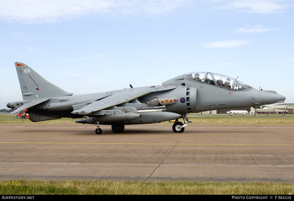 Aircraft Photo of ZH657 | British Aerospace Harrier T12 | UK - Air Force | AirHistory.net #54719