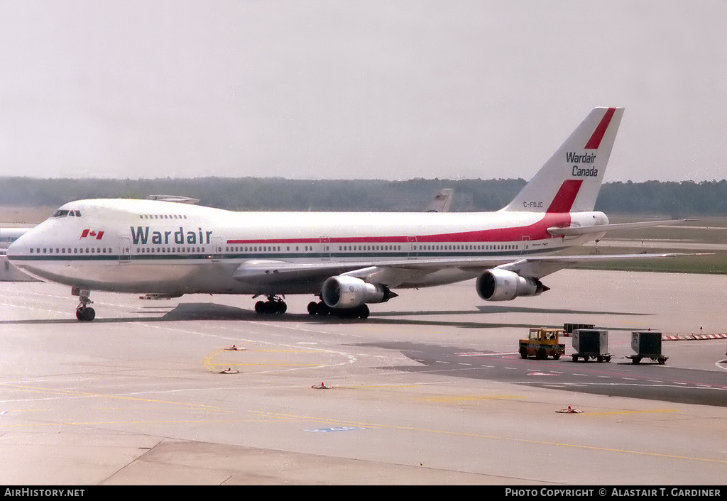 Aircraft Photo of C-FDJC | Boeing 747-1D1 | Wardair Canada | AirHistory.net #54727