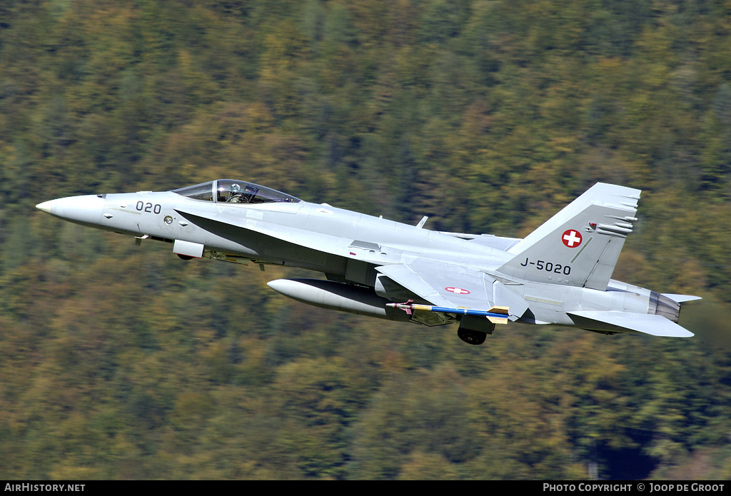 Aircraft Photo of J-5020 | McDonnell Douglas F/A-18C Hornet | Switzerland - Air Force | AirHistory.net #54730