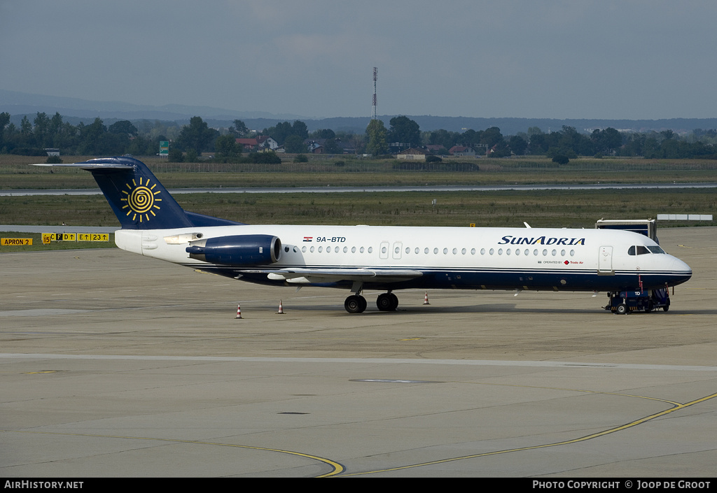 Aircraft Photo of 9A-BTD | Fokker 100 (F28-0100) | SunAdria Airlines | AirHistory.net #54737