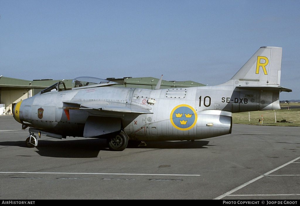 Aircraft Photo of SE-DXB / 29670 | Saab J29F Tunnan | Sweden - Air Force | AirHistory.net #54744