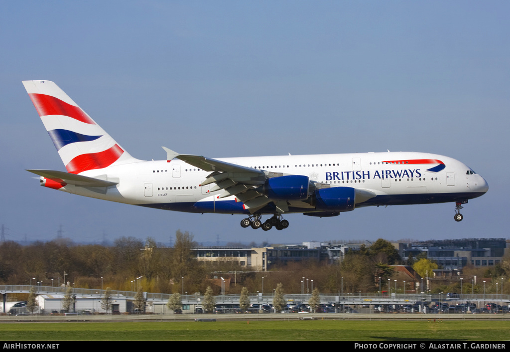 Aircraft Photo of G-XLEF | Airbus A380-841 | British Airways | AirHistory.net #54759