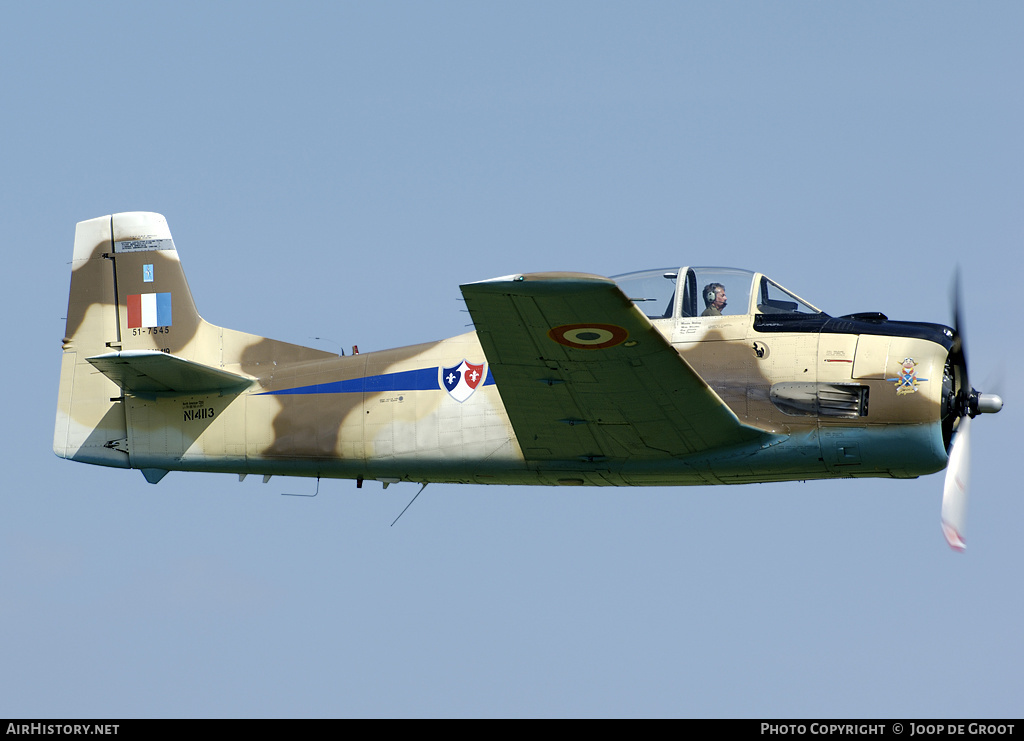 Aircraft Photo of N14113 / 51-7545 | North American AT-28D Trojan | France - Air Force | AirHistory.net #54809