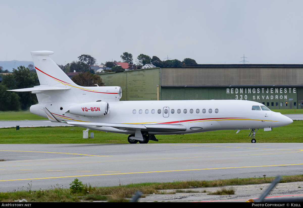 Aircraft Photo of VQ-BSN | Dassault Falcon 7X | AirHistory.net #54856