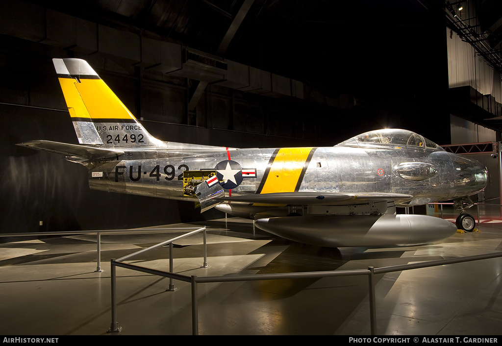 Aircraft Photo of 52-4492 / 24492 | North American RF-86F Sabre | USA - Air Force | AirHistory.net #54866