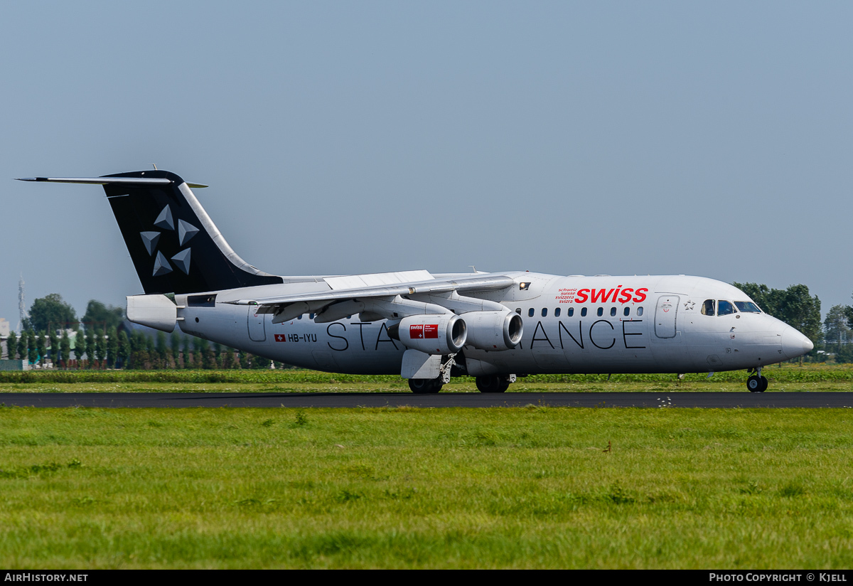 Aircraft Photo of HB-IYU | British Aerospace BAe-146-100 | Swiss International Air Lines | AirHistory.net #54867