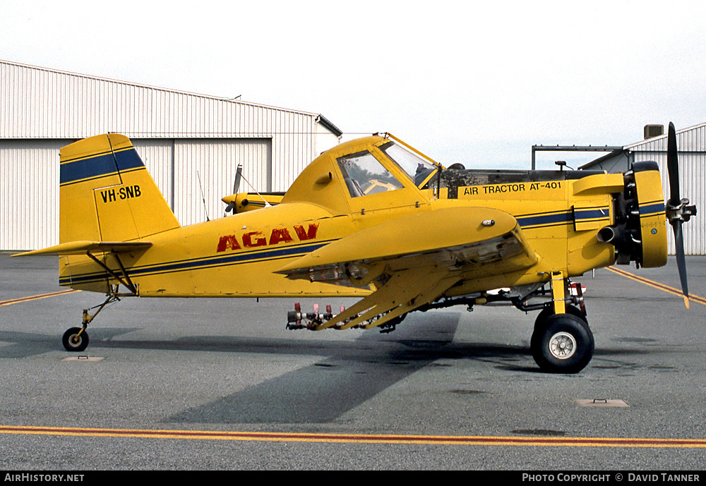 Aircraft Photo of VH-SNB | Air Tractor AT-401 | Ag-Av - Agricultural Aviation | AirHistory.net #54883