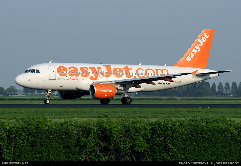 Aircraft Photo of G-EZBW | Airbus A319-111 | EasyJet | AirHistory.net #54963