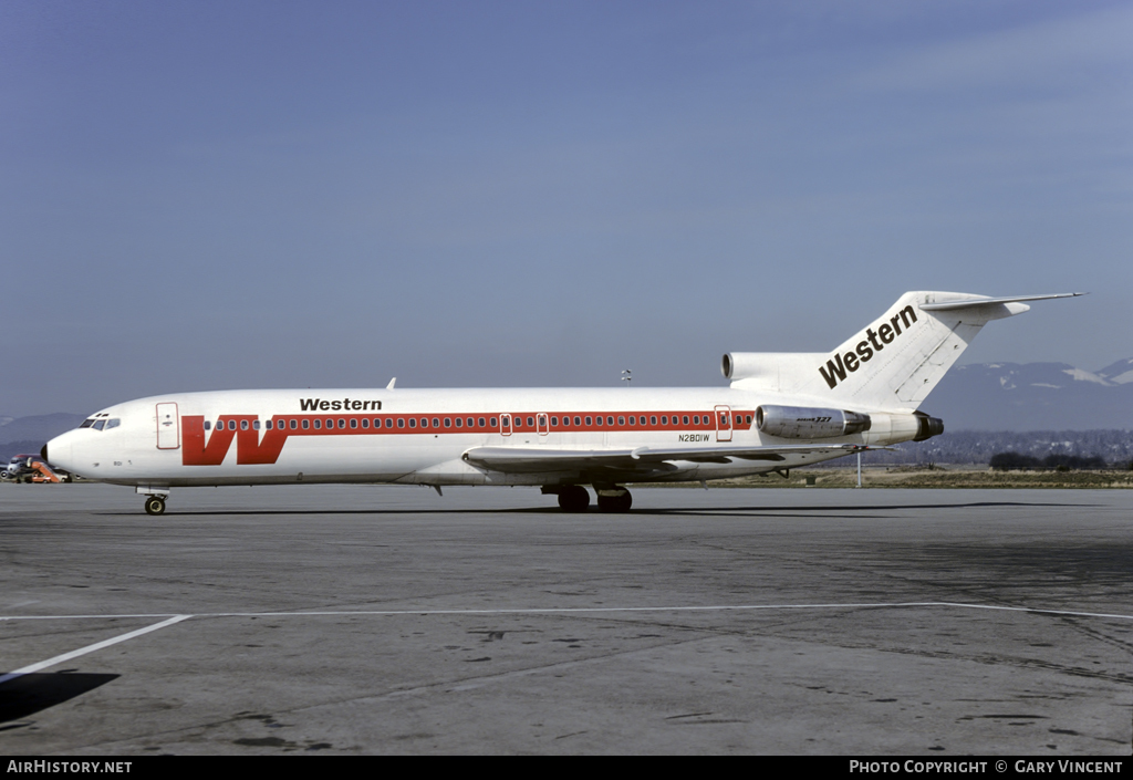 Aircraft Photo of N2801W | Boeing 727-247 | Western Airlines | AirHistory.net #54991