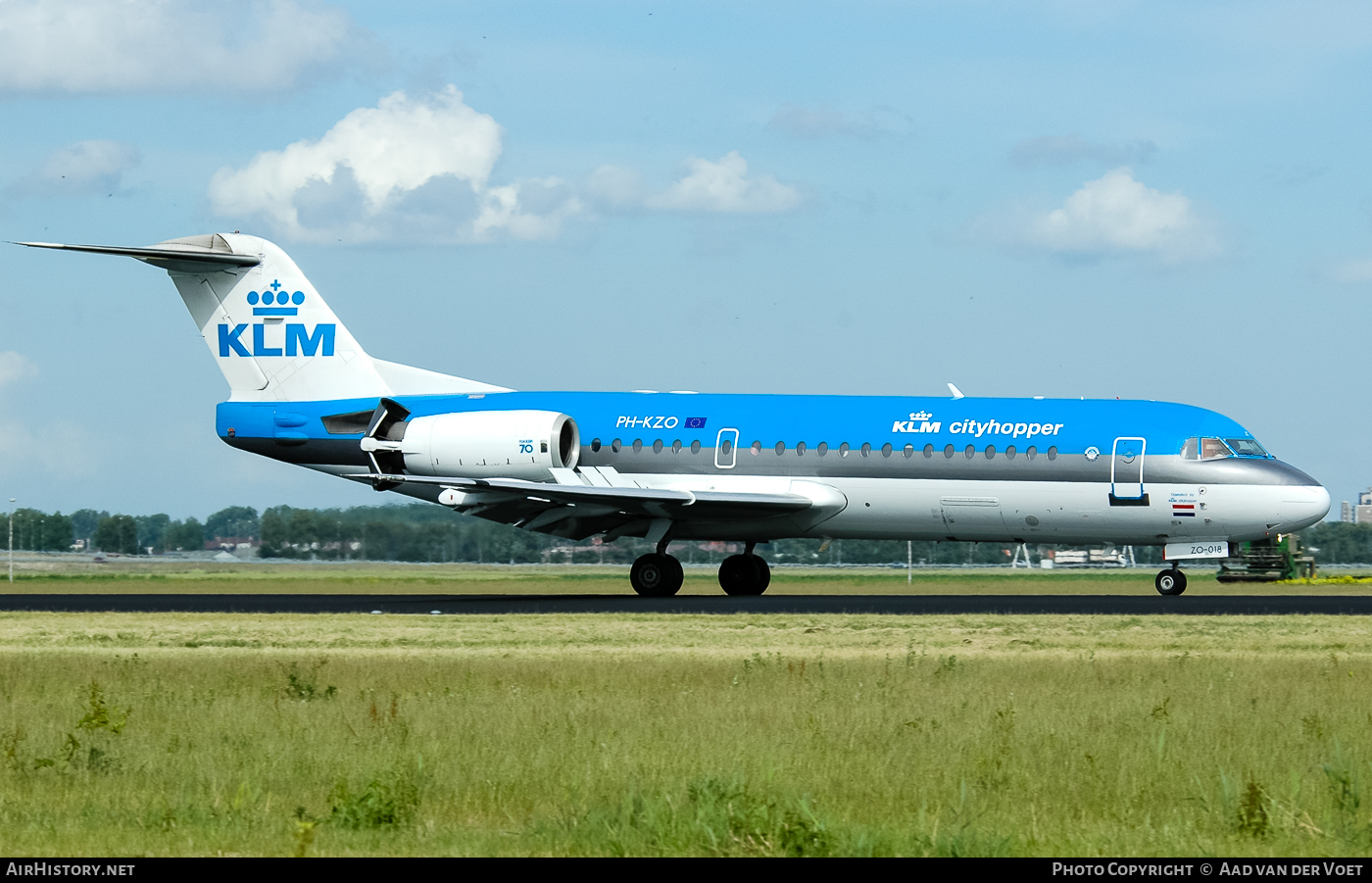 Aircraft Photo of PH-KZO | Fokker 70 (F28-0070) | KLM Cityhopper | AirHistory.net #55071