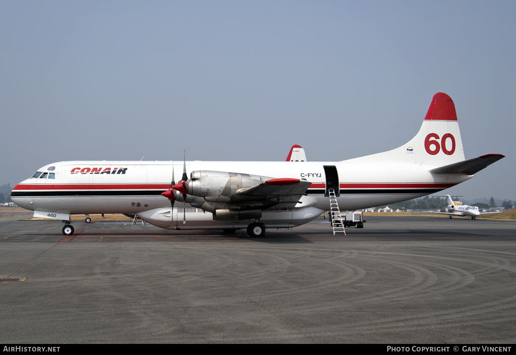 Aircraft Photo of C-FYYJ | Lockheed L-188A(F) Electra | Conair Aviation | AirHistory.net #55107