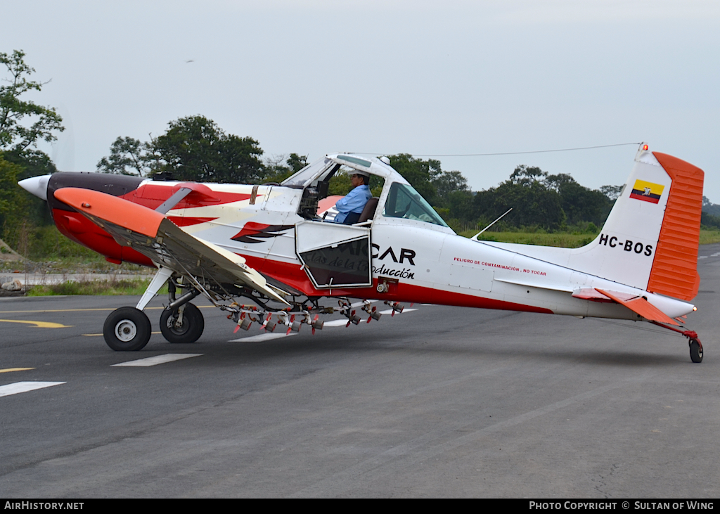 Aircraft Photo of HC-BOS | Cessna T188C Ag Husky | Fumicar | AirHistory.net #55166