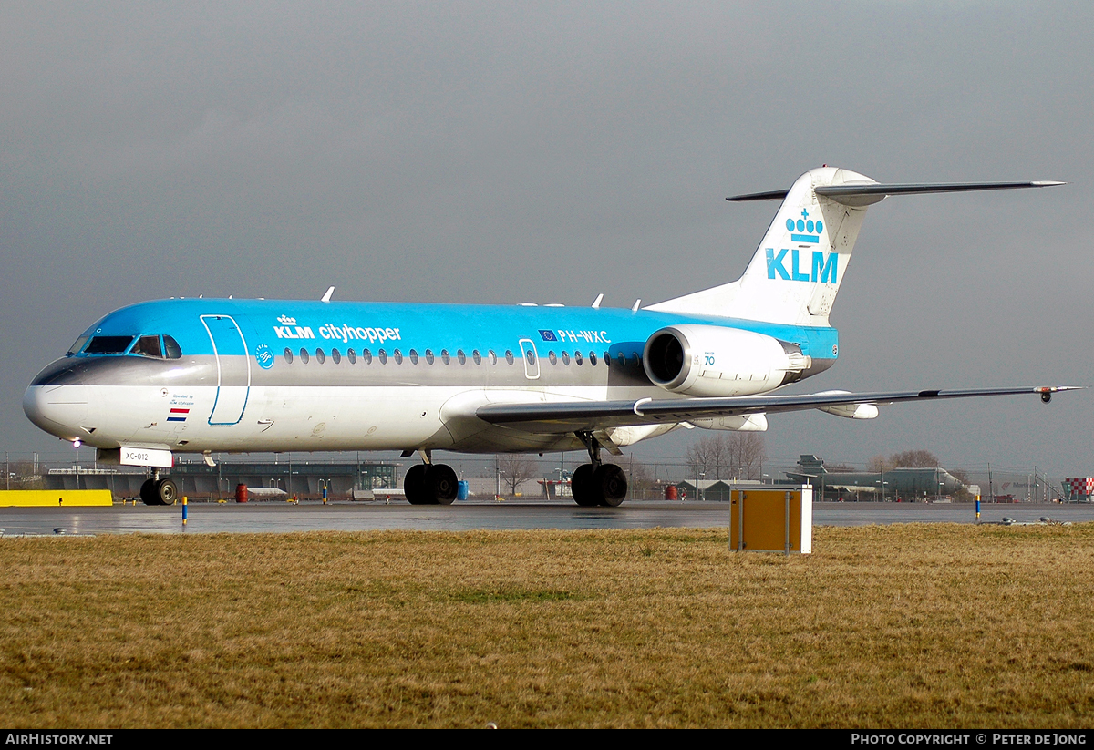 Aircraft Photo of PH-WXC | Fokker 70 (F28-0070) | KLM Cityhopper | AirHistory.net #55196