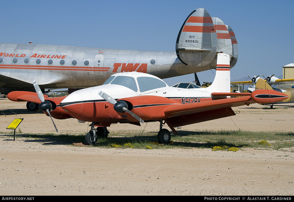 Aircraft Photo of N5128K | Temco D-16 Twin Navion | AirHistory.net #55241