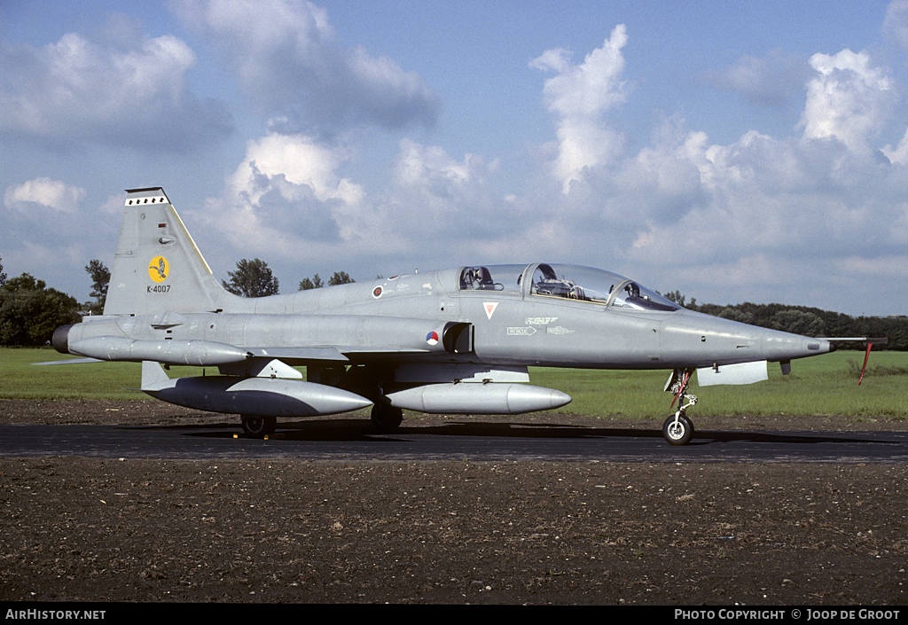 Aircraft Photo of K-4007 | Canadair NF-5B | Netherlands - Air Force | AirHistory.net #55324