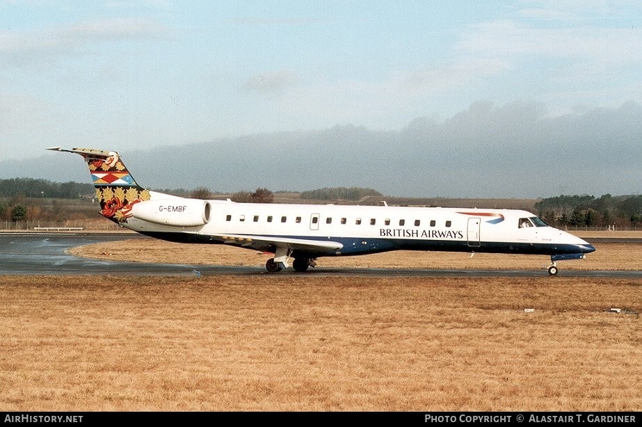 Aircraft Photo of G-EMBF | Embraer ERJ-145EU (EMB-145EU) | British Airways | AirHistory.net #55342