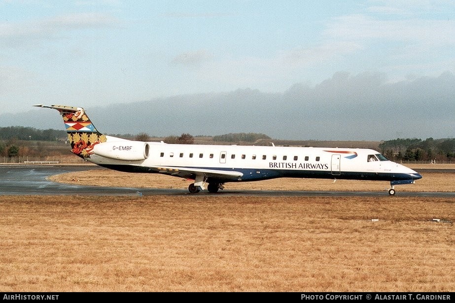 Aircraft Photo of G-EMBF | Embraer ERJ-145EU (EMB-145EU) | British Airways | AirHistory.net #55342