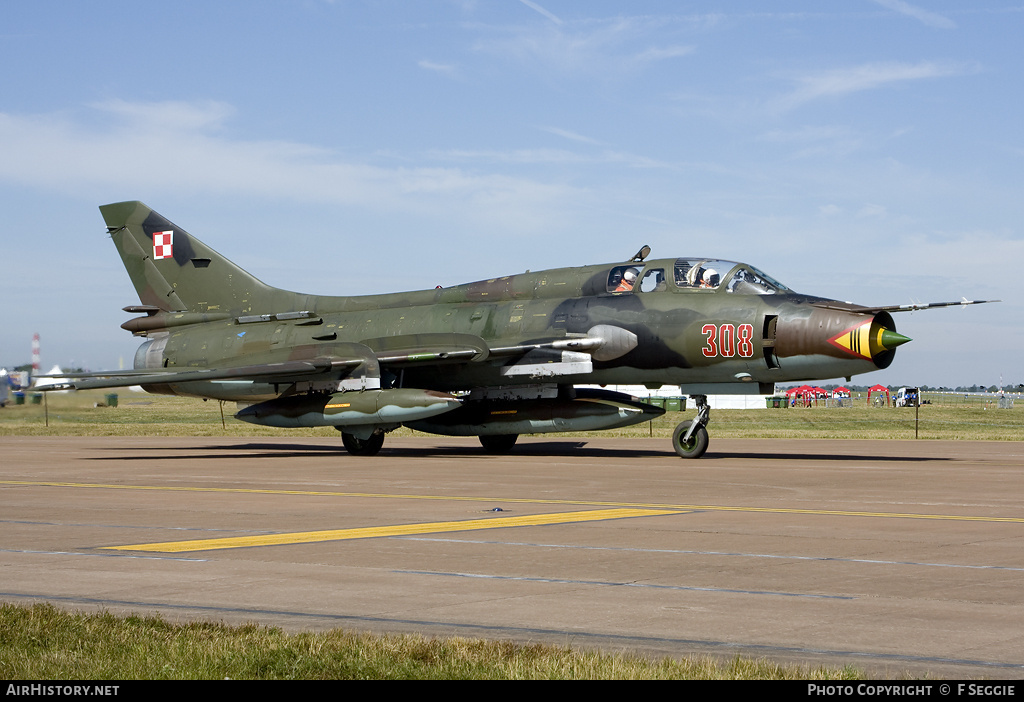 Aircraft Photo of 308 | Sukhoi Su-22UM3K | Poland - Air Force | AirHistory.net #55345
