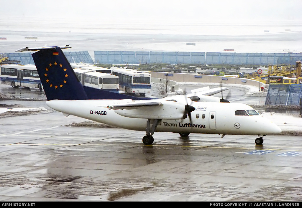Aircraft Photo of D-BAGB | De Havilland Canada DHC-8-103 Dash 8 | Team Lufthansa | AirHistory.net #55363