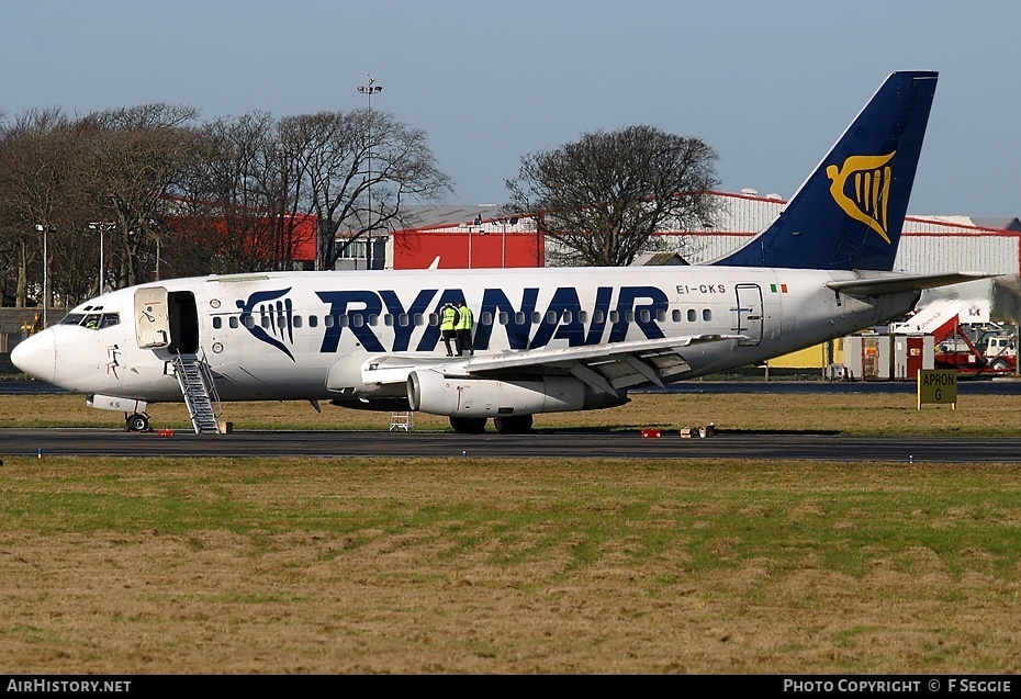 Aircraft Photo of EI-CKS | Boeing 737-2T5/Adv | Ryanair | AirHistory.net #55367