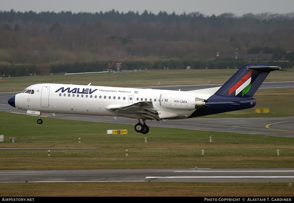 Aircraft Photo of HA-LMA | Fokker 70 (F28-0070) | Malév - Hungarian Airlines | AirHistory.net #55368