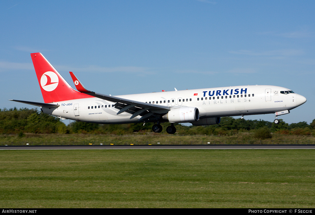 Aircraft Photo of TC-JGG | Boeing 737-8F2 | Turkish Airlines | AirHistory.net #55433