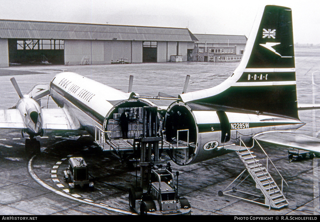 Aircraft Photo of N228SW | Canadair CL-44D4-1 | BOAC Cargo Service | AirHistory.net #55513