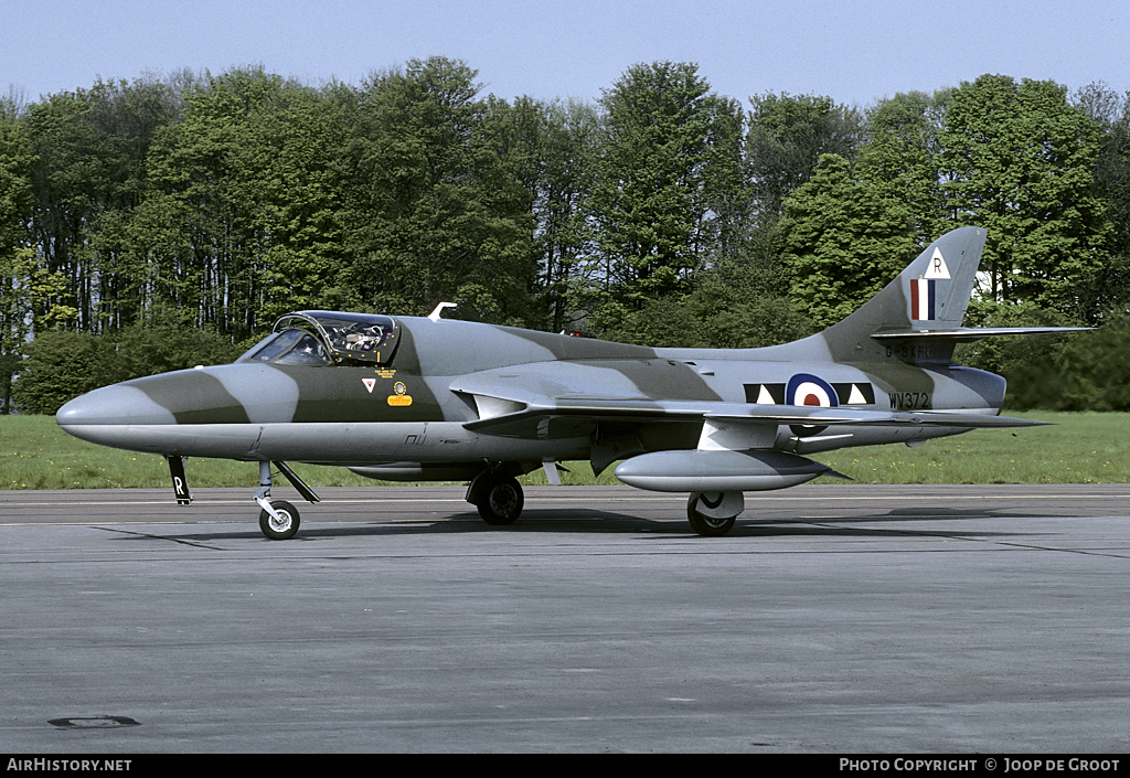 Aircraft Photo of G-BXFI / WV372 | Hawker Hunter T7 | UK - Air Force | AirHistory.net #55547