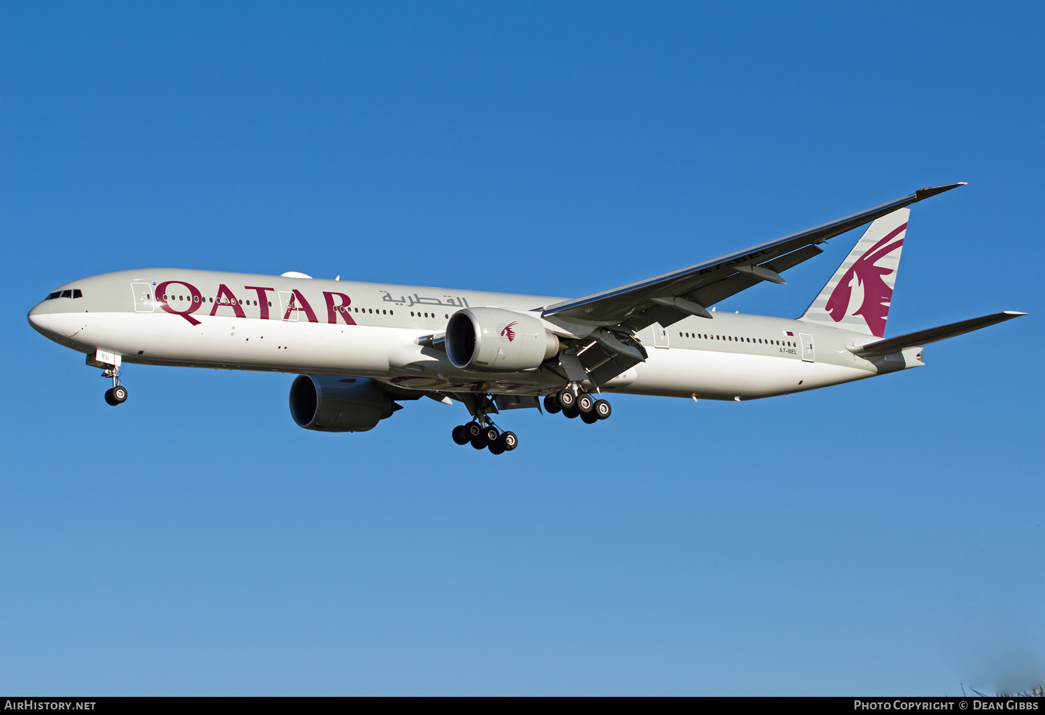 Aircraft Photo of A7-BEL | Boeing 777-3DZ/ER | Qatar Airways | AirHistory.net #55554