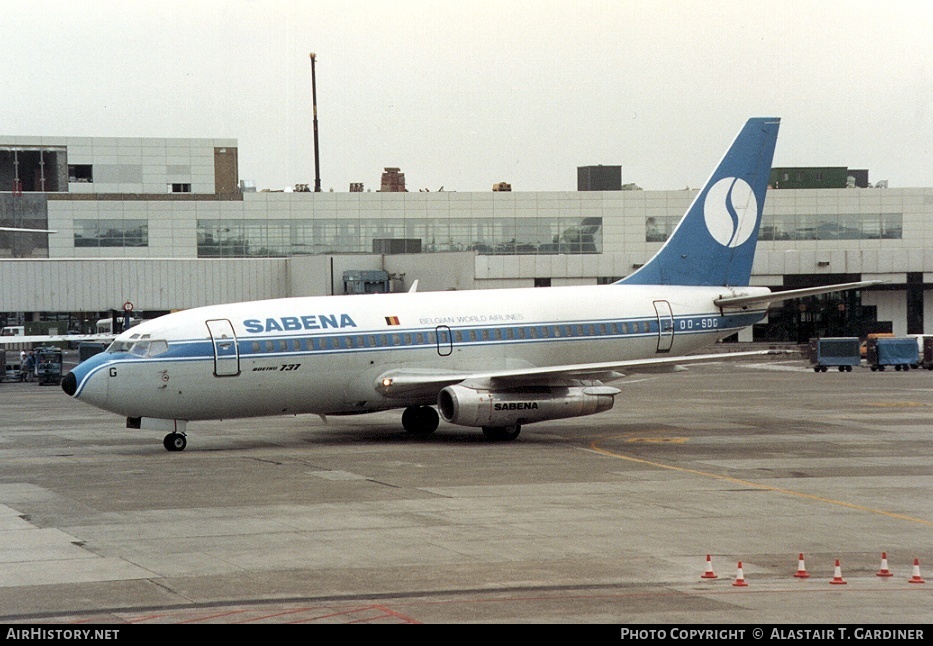 Aircraft Photo of OO-SDG | Boeing 737-229/Adv | Sabena | AirHistory.net #55561