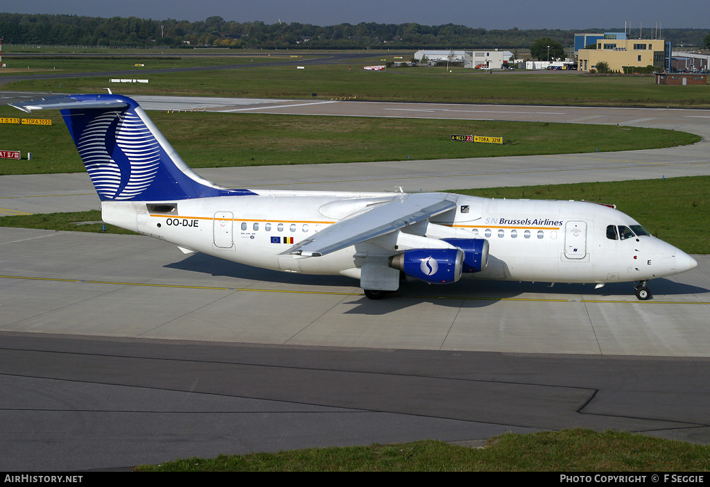 Aircraft Photo of OO-DJE | British Aerospace BAe-146-200 | SN Brussels Airlines | AirHistory.net #55578