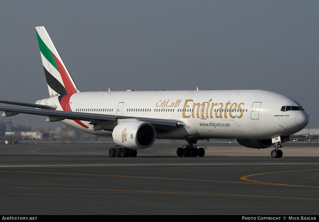Aircraft Photo of A6-EMK | Boeing 777-21H/ER | Emirates | AirHistory.net #55585