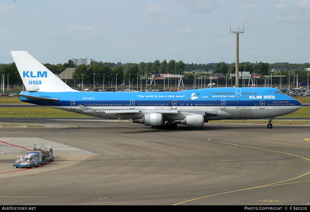 Aircraft Photo of PH-BFC | Boeing 747-406M | KLM Asia | AirHistory.net #55588