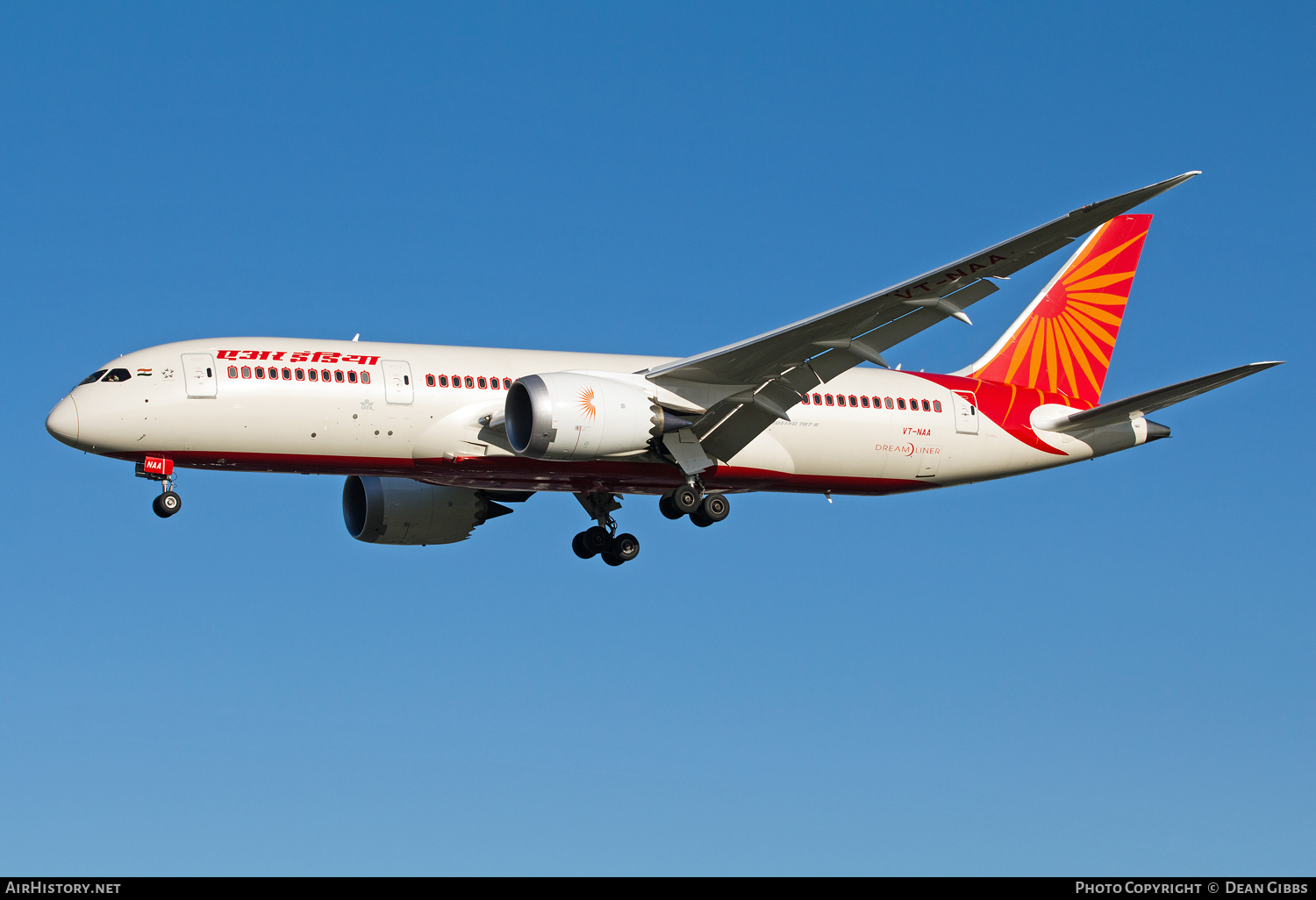 Aircraft Photo of VT-NAA | Boeing 787-8 Dreamliner | Air India | AirHistory.net #55594