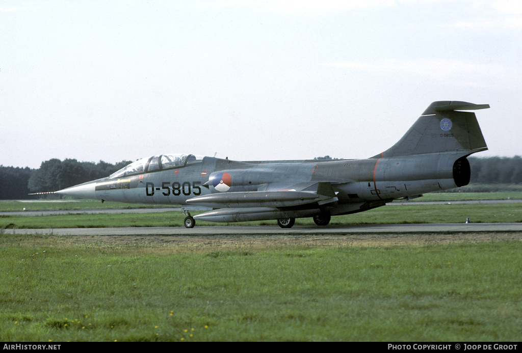 Aircraft Photo of D-5805 | Lockheed TF-104G Starfighter | Netherlands - Air Force | AirHistory.net #55597