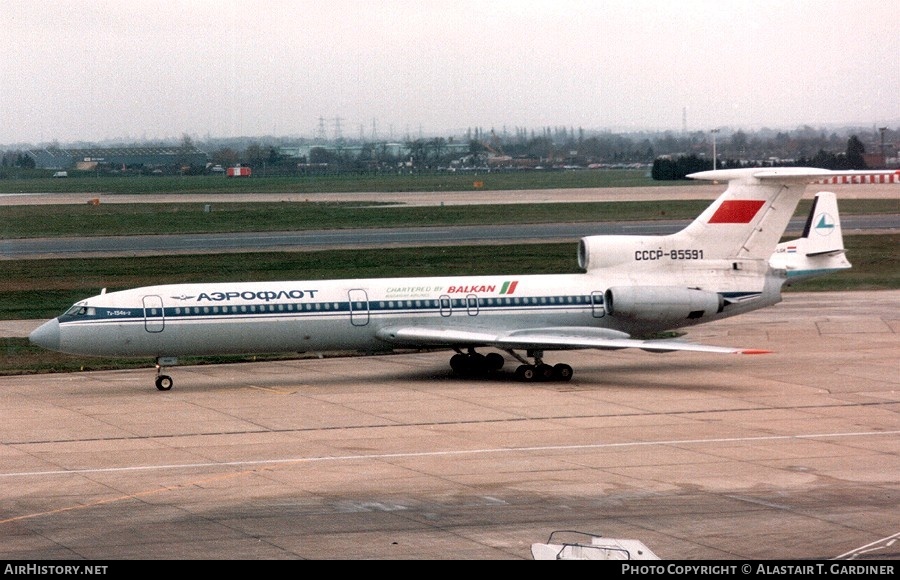 Aircraft Photo of CCCP-85591 | Tupolev Tu-154B-2 | Aeroflot | AirHistory.net #55606