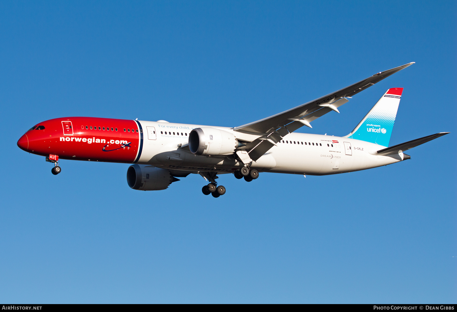 Aircraft Photo of G-CKLZ | Boeing 787-9 Dreamliner | Norwegian Air Shuttle | AirHistory.net #55644