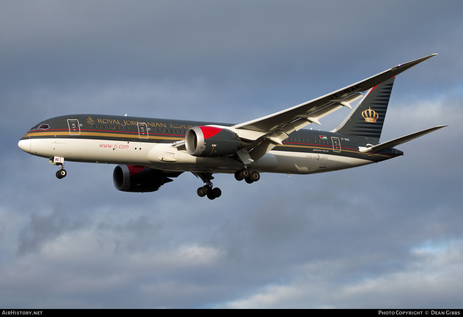 Aircraft Photo of JY-BAE | Boeing 787-8 Dreamliner | Royal Jordanian Airlines | AirHistory.net #55655