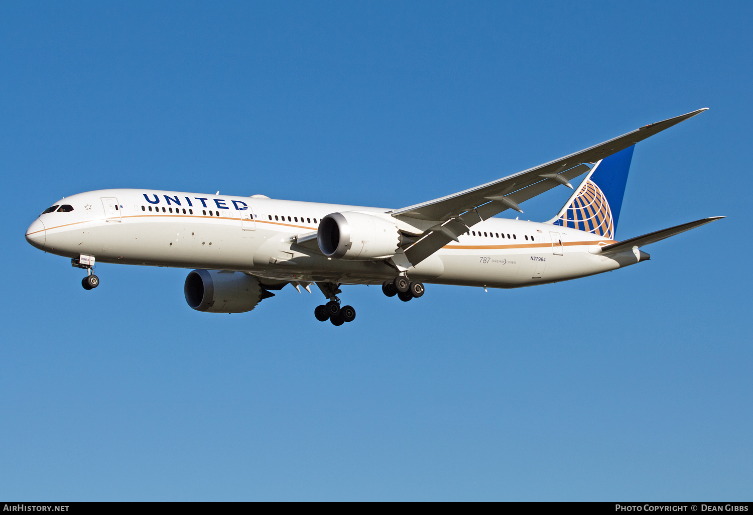 Aircraft Photo of N27964 | Boeing 787-9 Dreamliner | United Airlines | AirHistory.net #55658