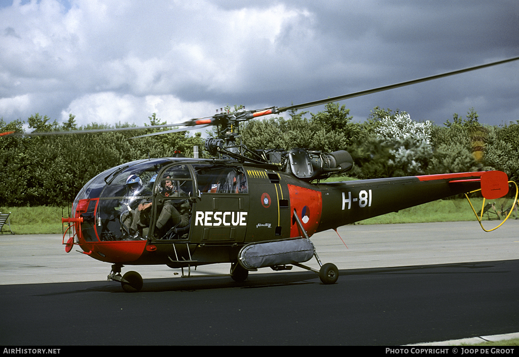 Aircraft Photo of H-81 | Sud SE-3160 Alouette III | Netherlands - Air Force | AirHistory.net #55664