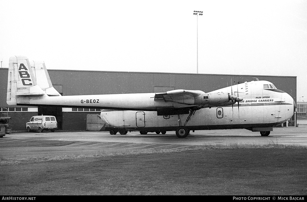 Aircraft Photo of G-BEOZ | Armstrong Whitworth AW-650 Argosy 101 | Air Bridge Carriers - ABC | AirHistory.net #55682