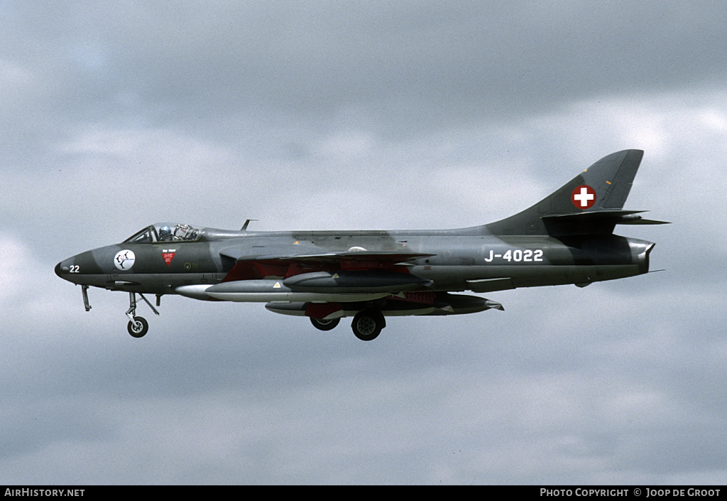 Aircraft Photo of J-4022 | Hawker Hunter F58 | Switzerland - Air Force | AirHistory.net #55696