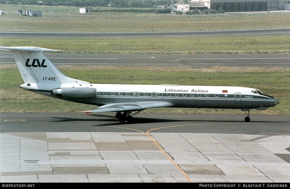 Aircraft Photo of LY-ABE | Tupolev Tu-134A-3 | Lithuanian Airlines | AirHistory.net #55698