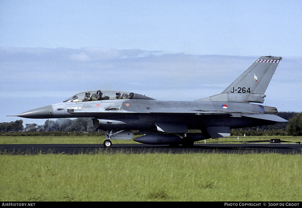 Aircraft Photo of J-264 | General Dynamics F-16B Fighting Falcon | Netherlands - Air Force | AirHistory.net #55714